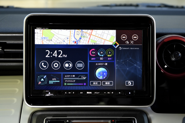 スズキ・スペーシア」等にClarion製9インチナビゲーションが純正