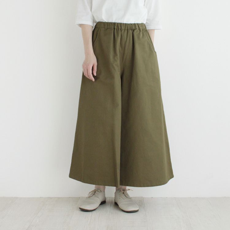 nofl】コットンリネンカルゼワイドパンツ 644207460 | ナチュラル服