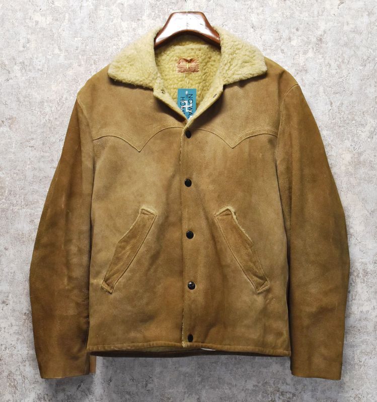 60's【ビンテージ】Go-o-Kay【ベージュ】スエード【裏ボア