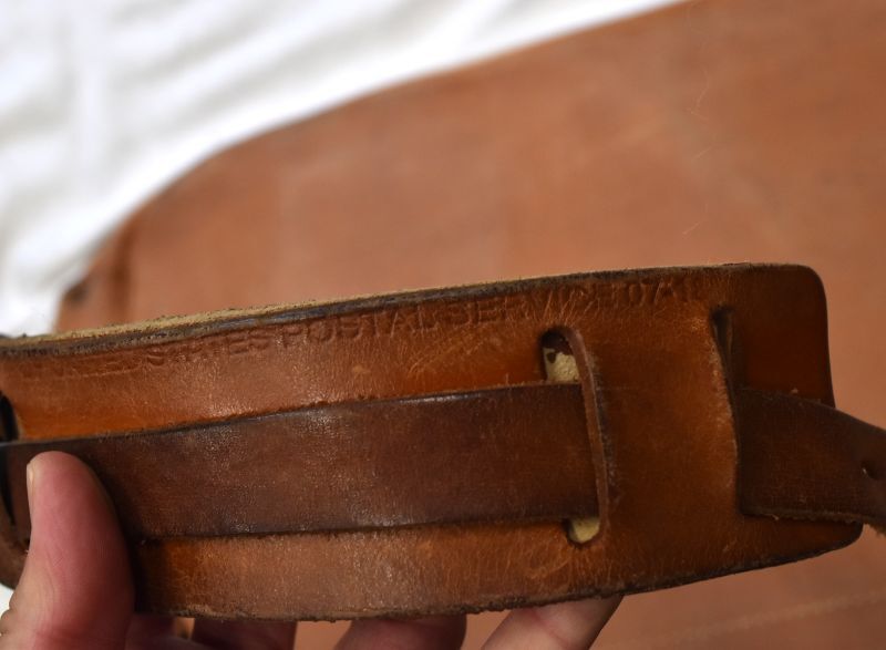 60s【ビンテージ】オールレザー【US MAIL BAG】USPS【メールバッグ