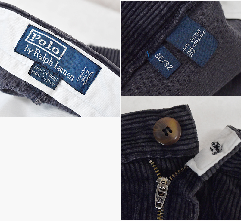 ラルフローレン】POLO RALPH LAUREN【チャコール】ANDREW PANTS