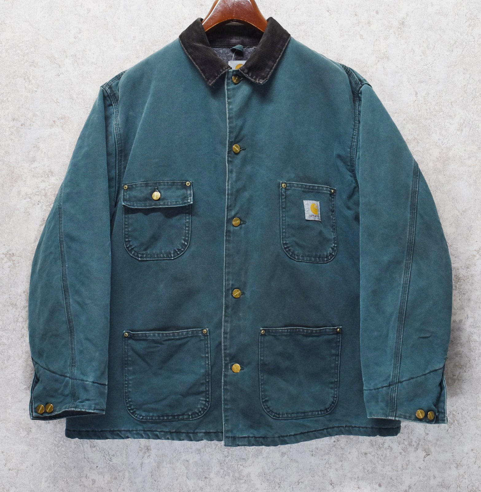 ビンテージ】【Carhartt】【カーハート】【緑】【ミシガンチョアコート