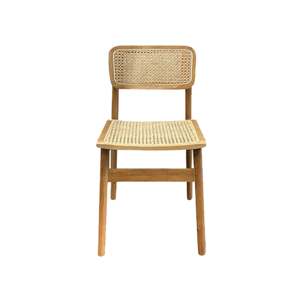 オーク天然木とラタンのレトロな雰囲気をまとったチェア | NOCE