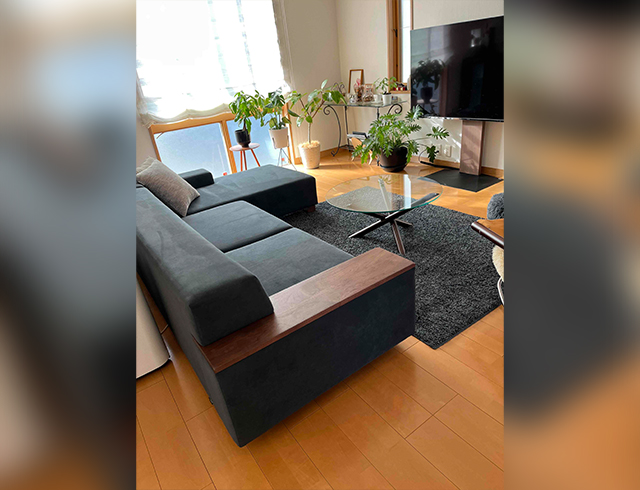 340.ガラステーブルで都会的×ナチュラル空間 | NOCEノーチェ 家具