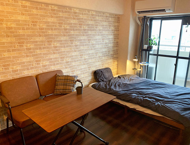 アジャスタブルテーブルBF6420【送料無料】 ブラック×ウォールナット