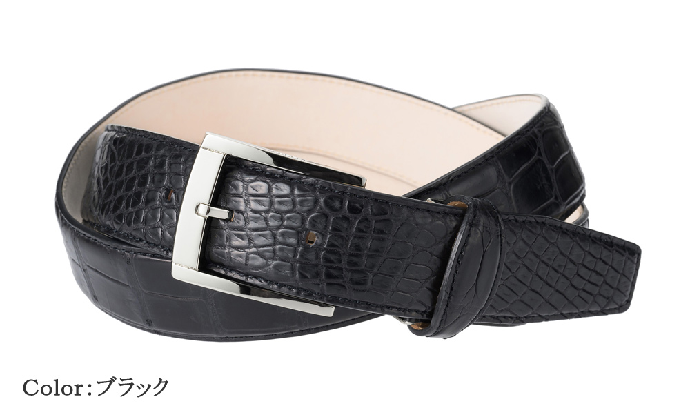 CYPRIS COLLECTION】ベルト(35mm幅)□マットクロコダイル