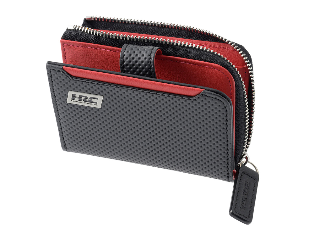 ノイインテレッセ×HRC】小銭入れ付きキーケース□BR -Black＆Red-
