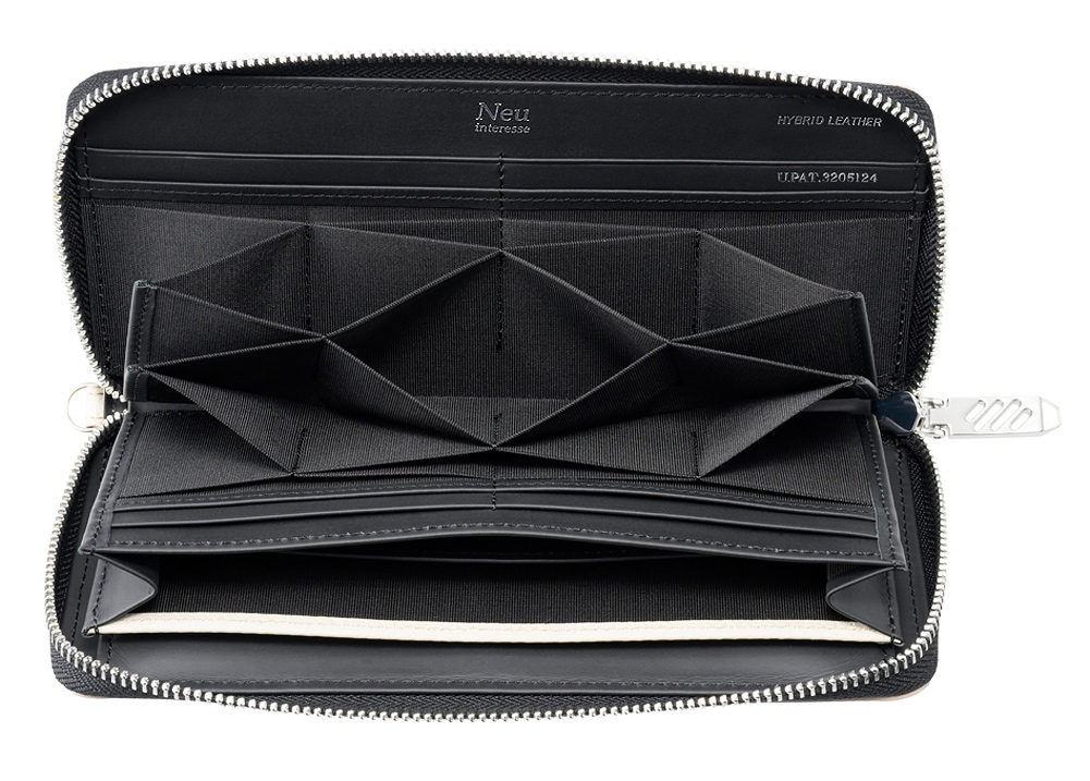 ノイインテレッセ】ギャルソンハニーセル長財布(ラウンドファスナー