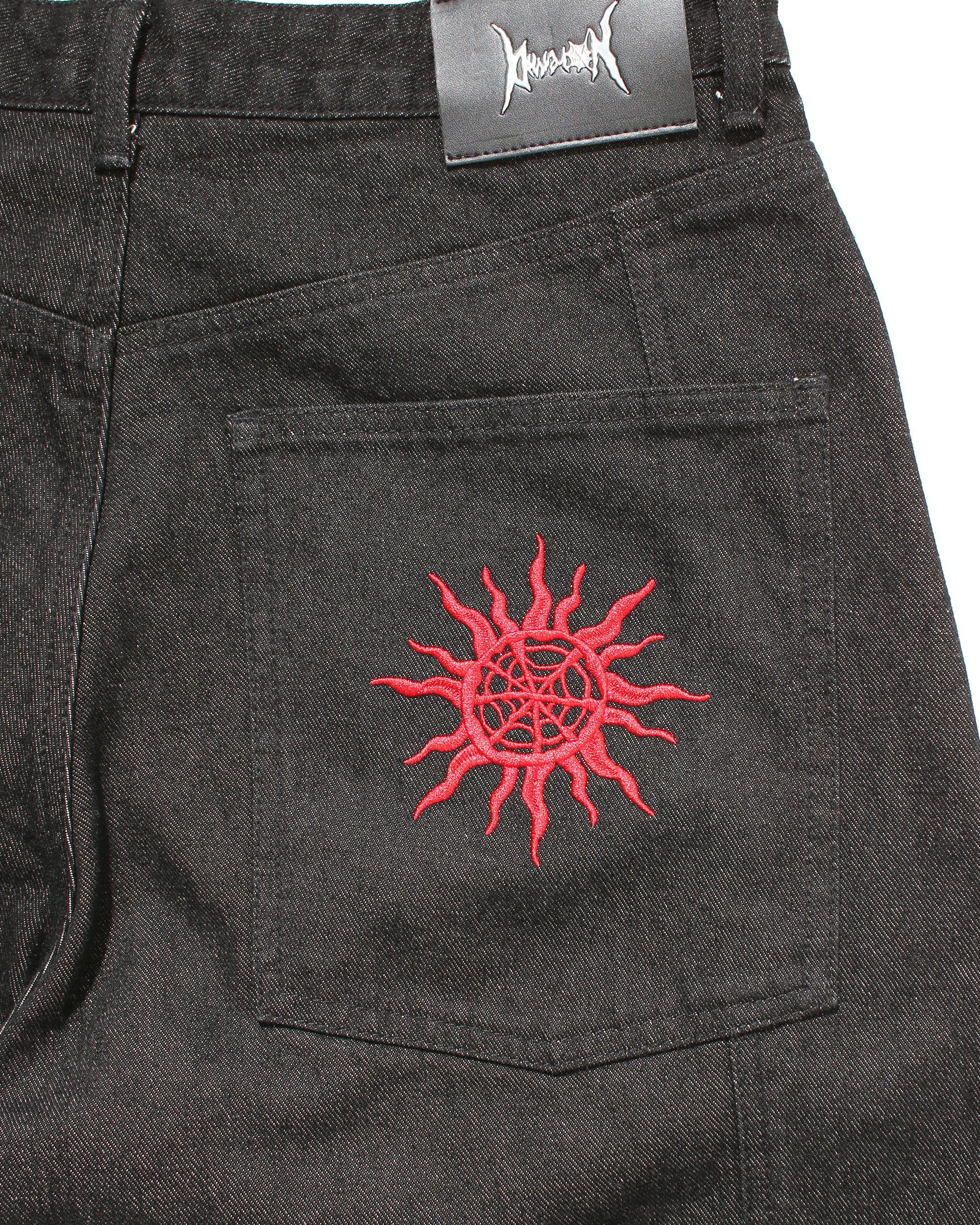 RIGID DENIM – BLACK/RED – NOREMID