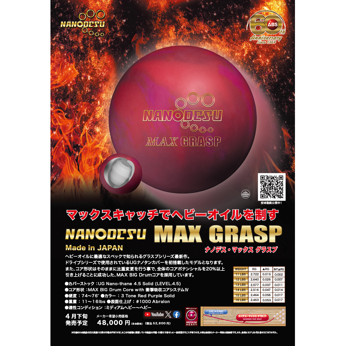 ABS)ナノデス・マックス グラスプ [ABS] - 26,400円 : ボウリング用品