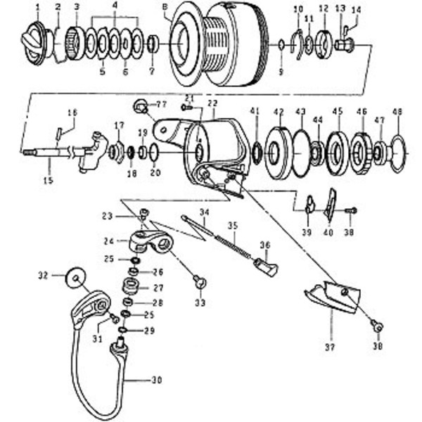 ダイワ(Daiwa) パーツ:キャタリナ4000 スプール(2ー8) NO.008 128334