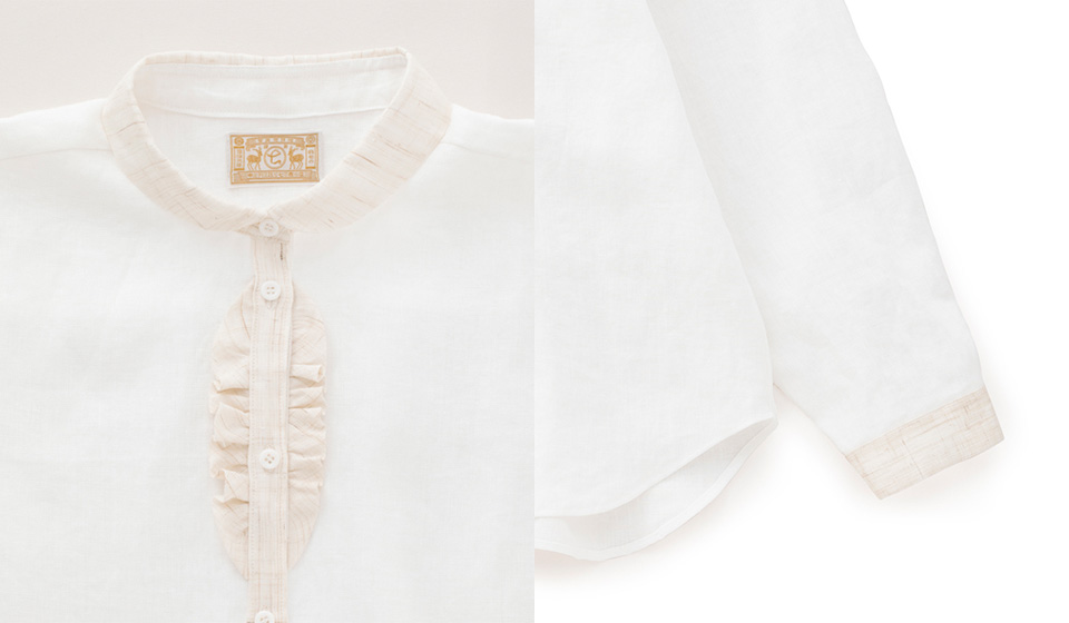 わたしの好きなもの】手織り麻を使ったフリルシャツ｜中川政七商店