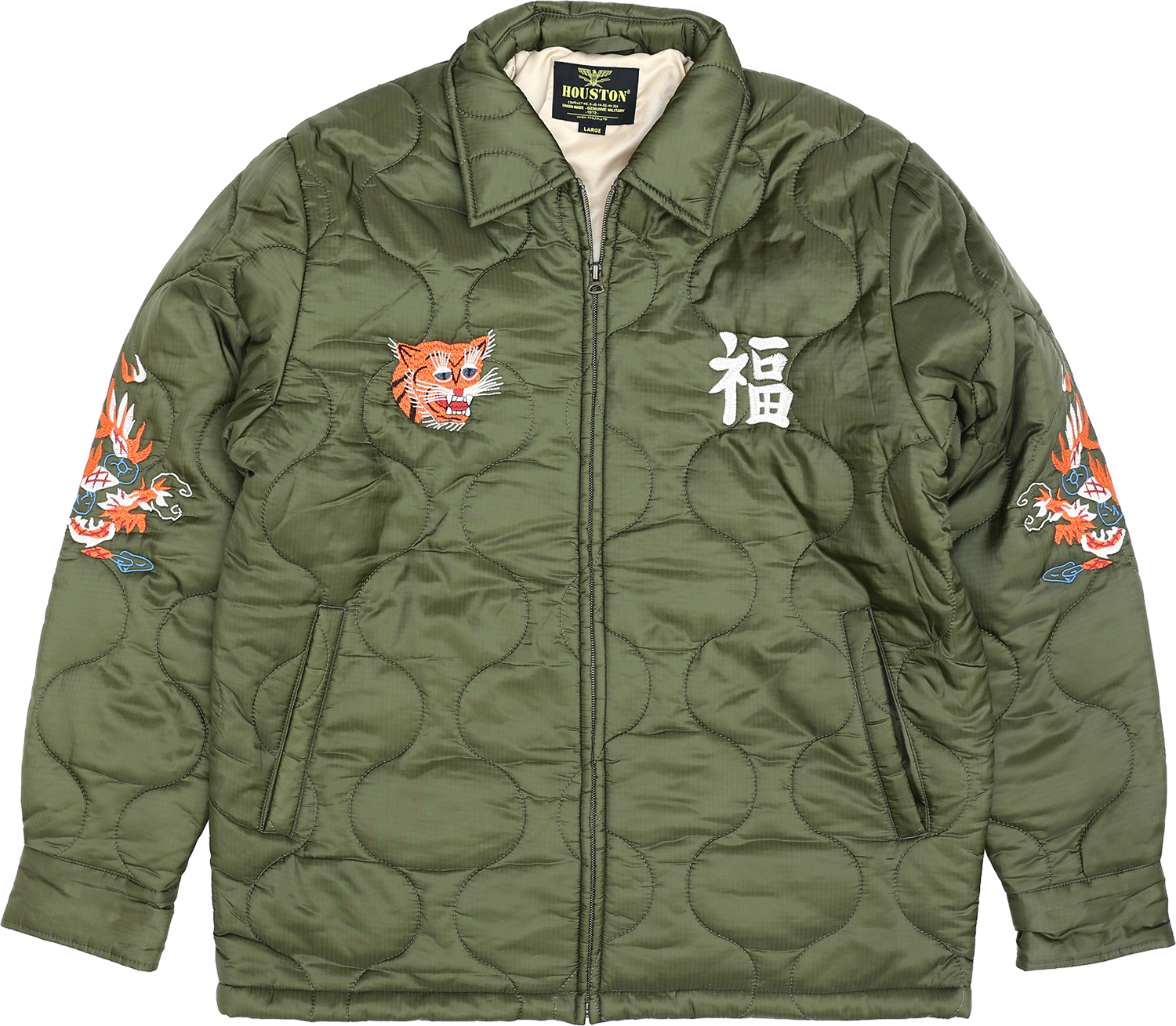 HOUSTON ベトナム スーベニア ジャケット ミリタリーショップ 革ジャン