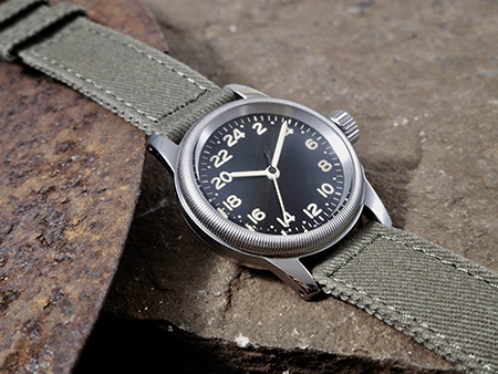 WW2 REPLICA U.S.ARMY AIR FORCE TYPE A-11 24Hパイロットウオッチ 24