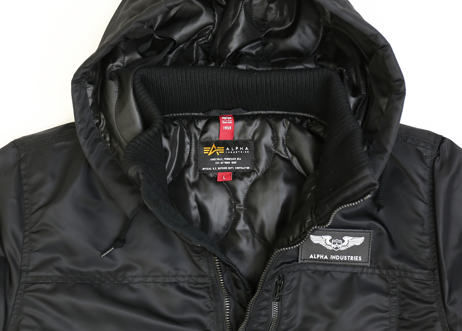 ALPHA INDUSTRIES HOOD RIB JACKER アルファ フード リブジャケット