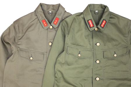 陸軍防暑衣 上下セット 実物襟章付 ミリタリーショップ 革ジャン 中田商店