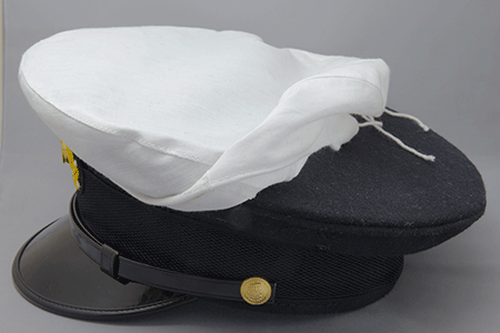 日本海軍 士官軍帽 ミリタリーショップ 革ジャン 中田商店