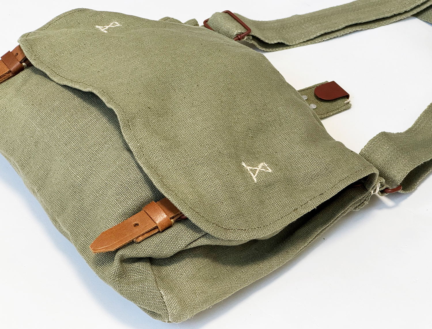 日本海軍雑のう ミリタリーショップ 革ジャン 中田商店