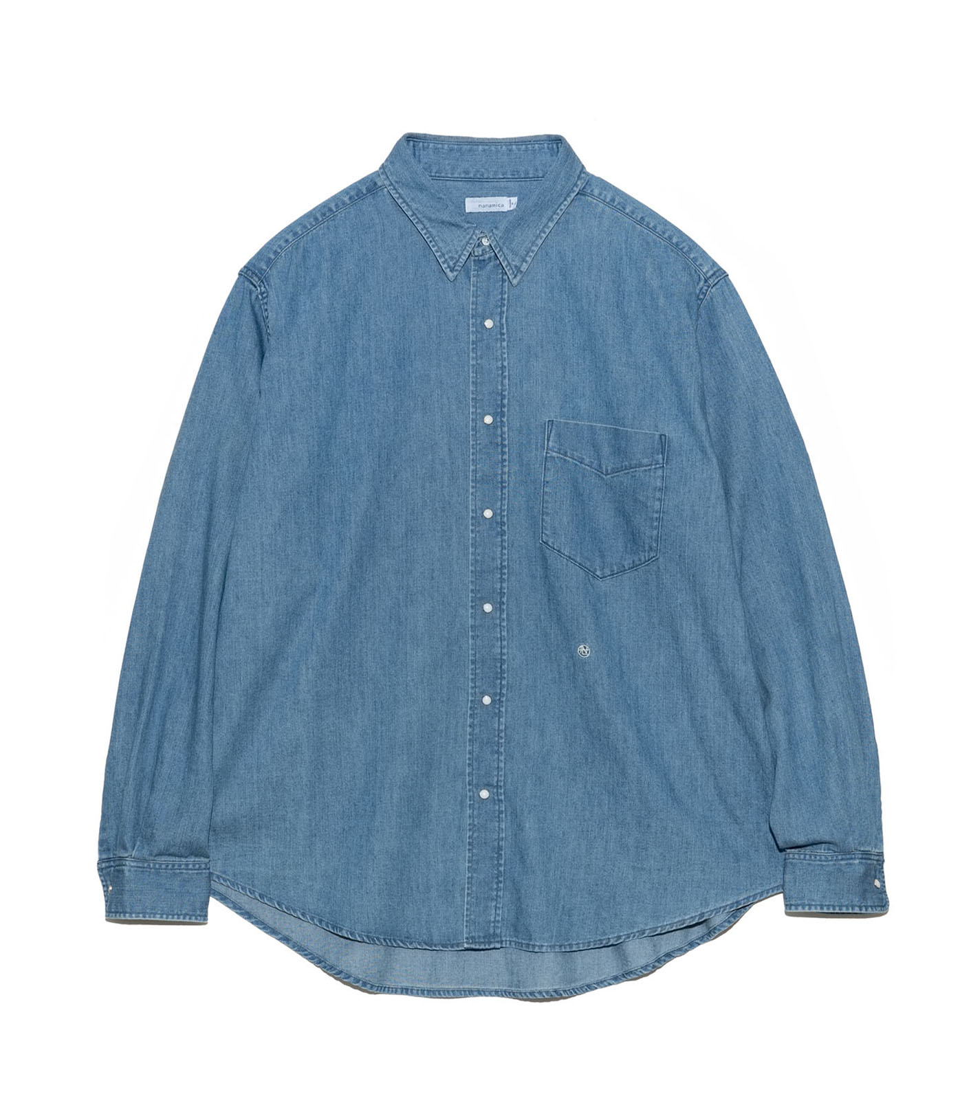 nanamica / Regular Collar Light Denim Shirt