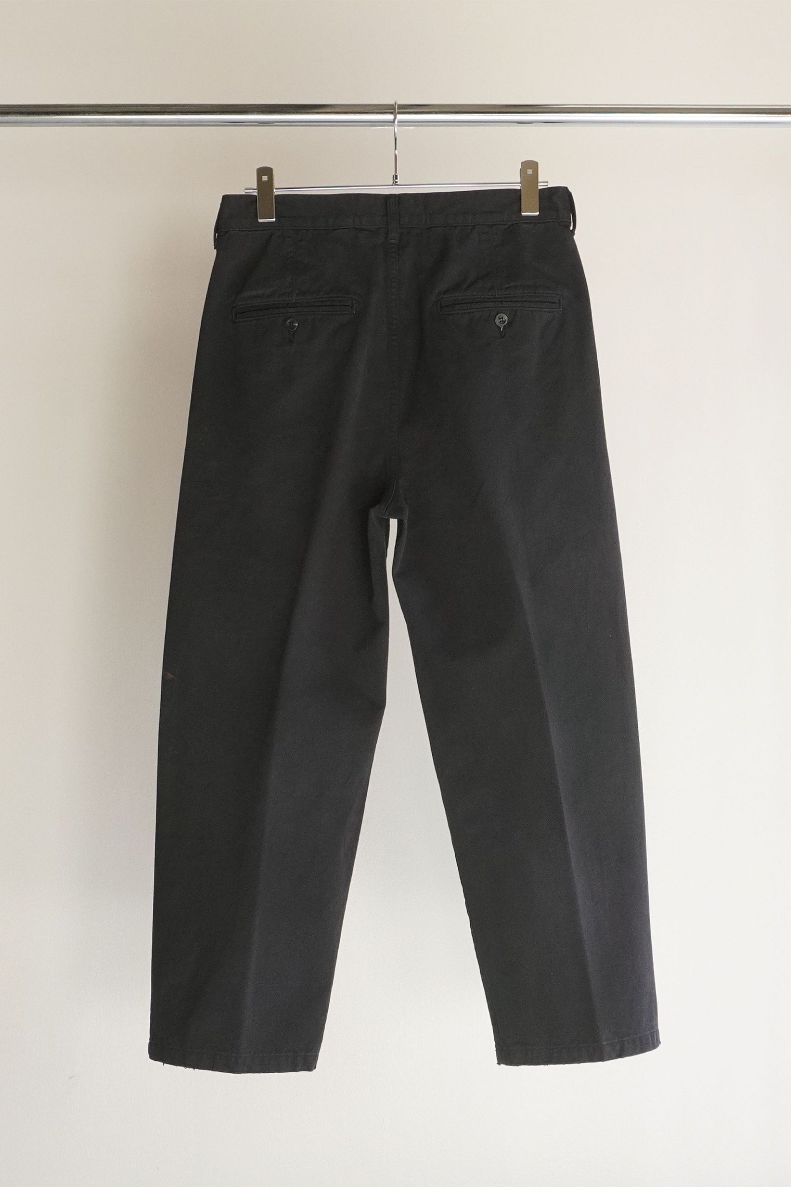 ANCELLM - PAINT CHINO TROUSERS | BLACK | チノ | NapsNote