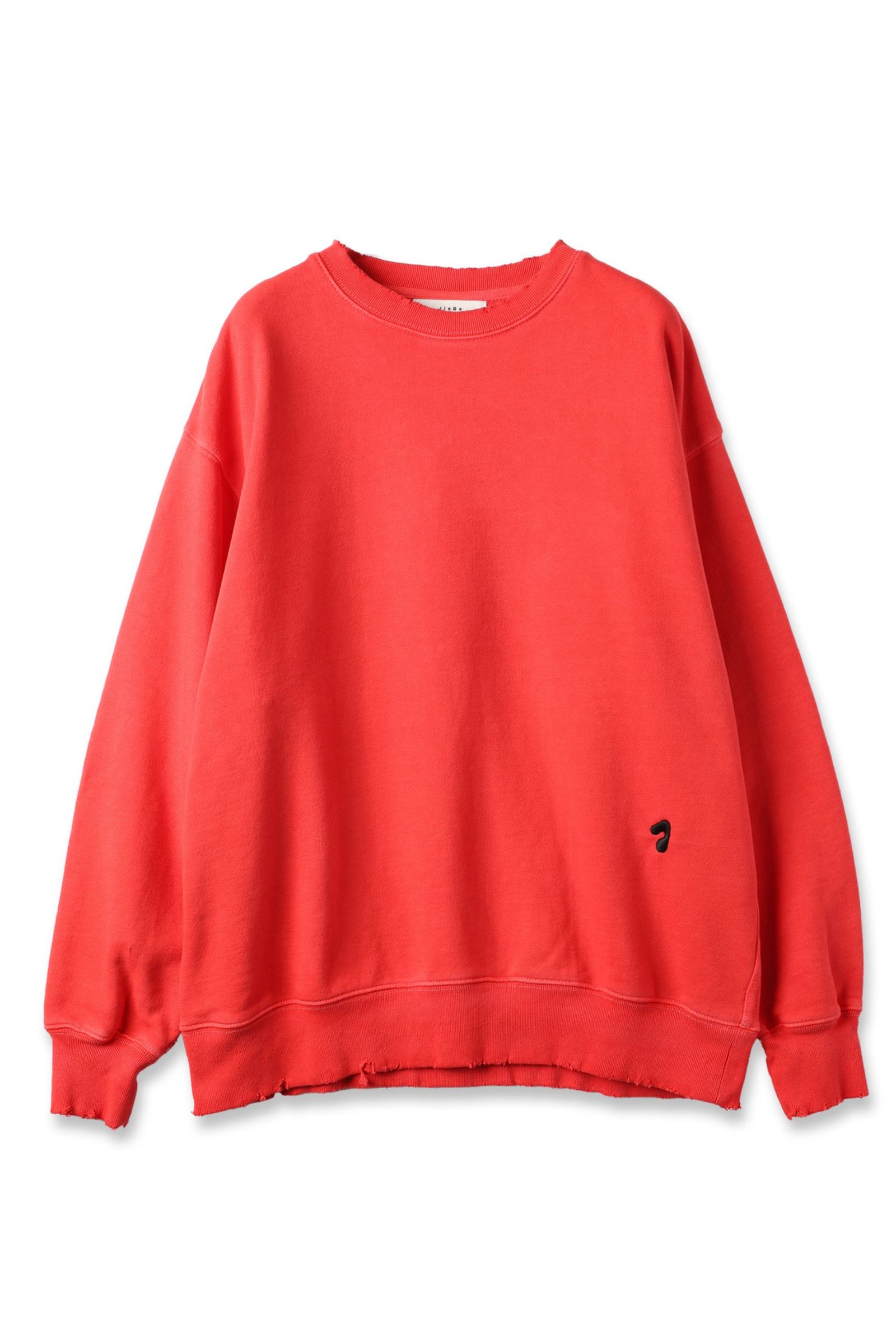 JIEDA - J LOGO DAMEGE SWEAT CREW | RED | スウェット | NapsNote