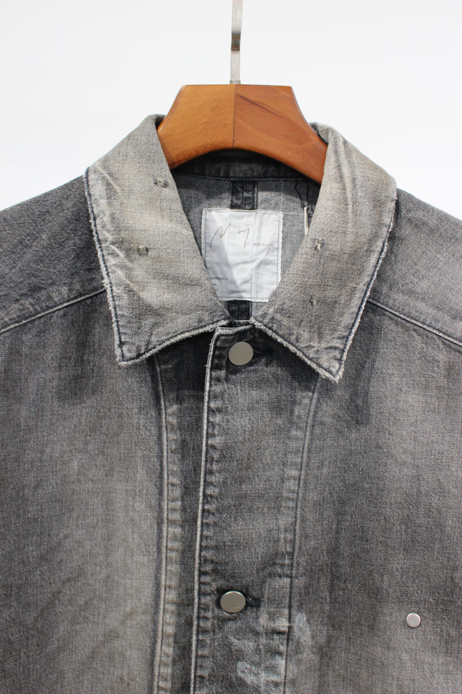 ANCELLM - DENIM COVERALL | BLACK | カバーオール | NapsNote