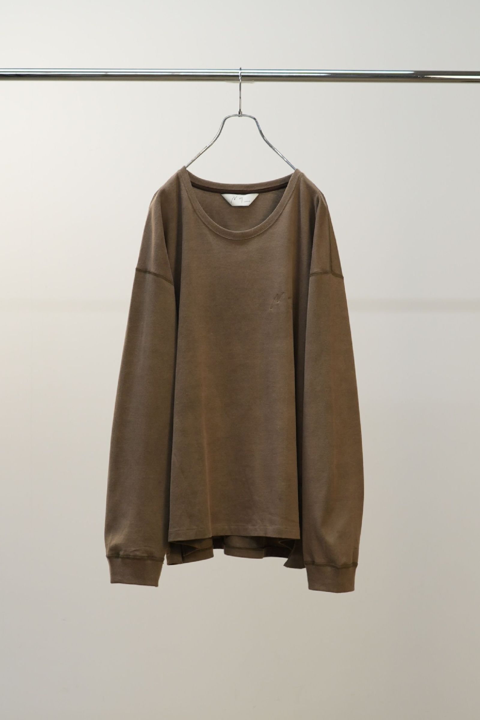 ANCELLM - UNEVENNESS type-U LS T-SHIRT | BROWN | カットソー | NapsNote