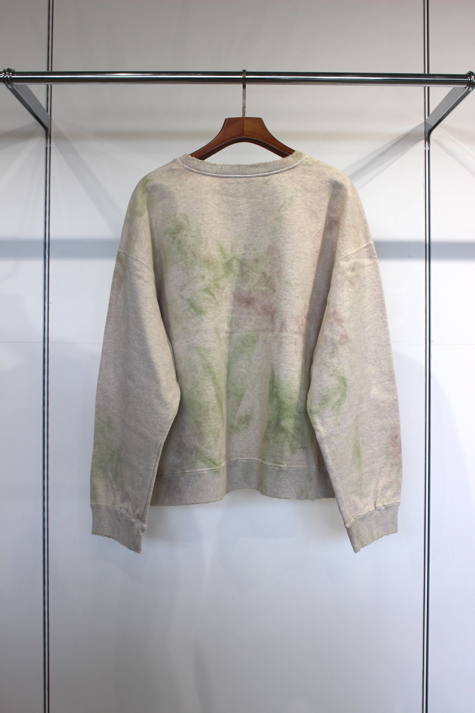 ANCELLM - MARBLING SWEAT SHIRT | GREEN | スウェット | NapsNote