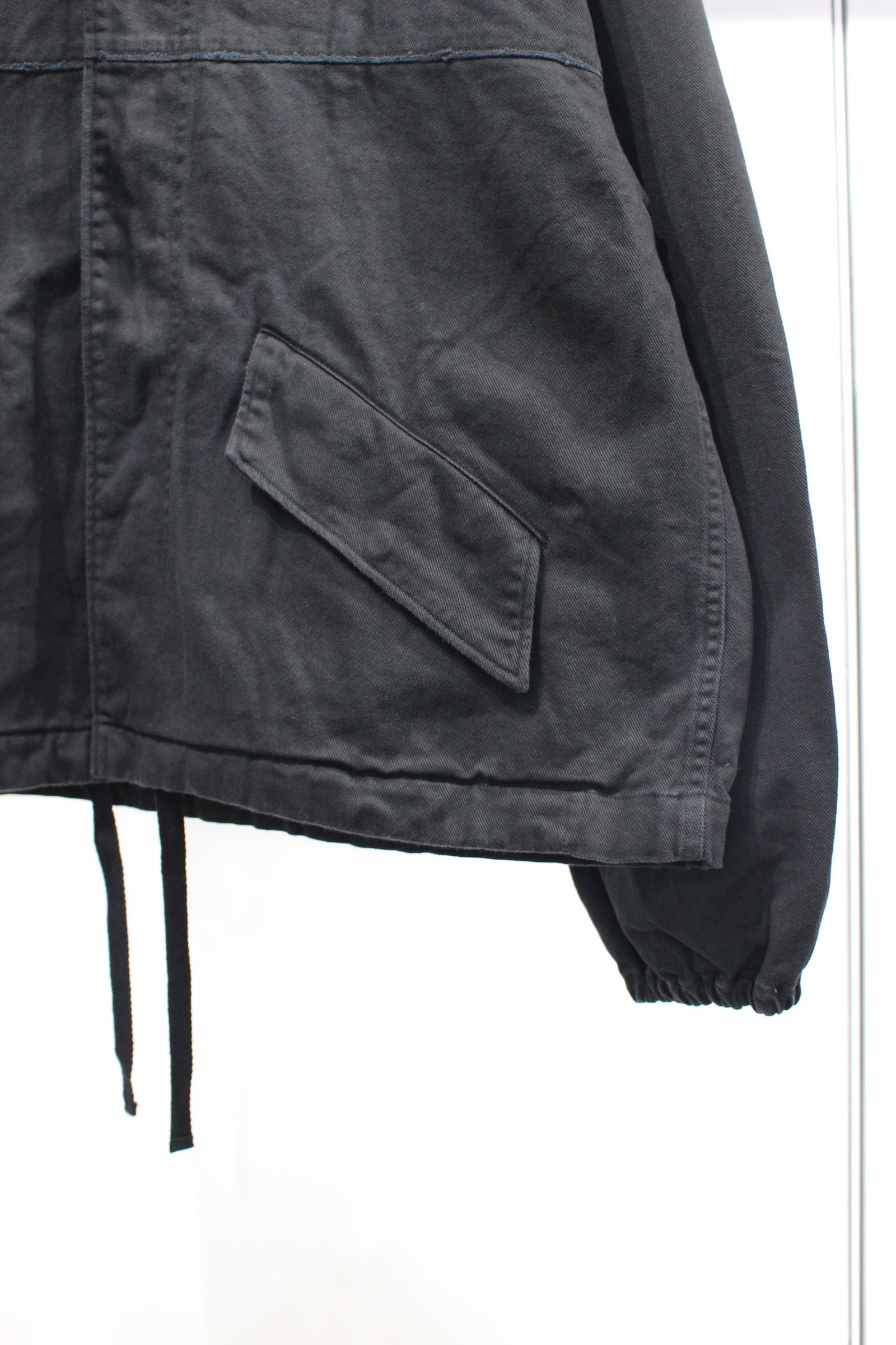 ANCELLM - DRILL HOODIE JACKET | BLACK | ジャケット | NapsNote