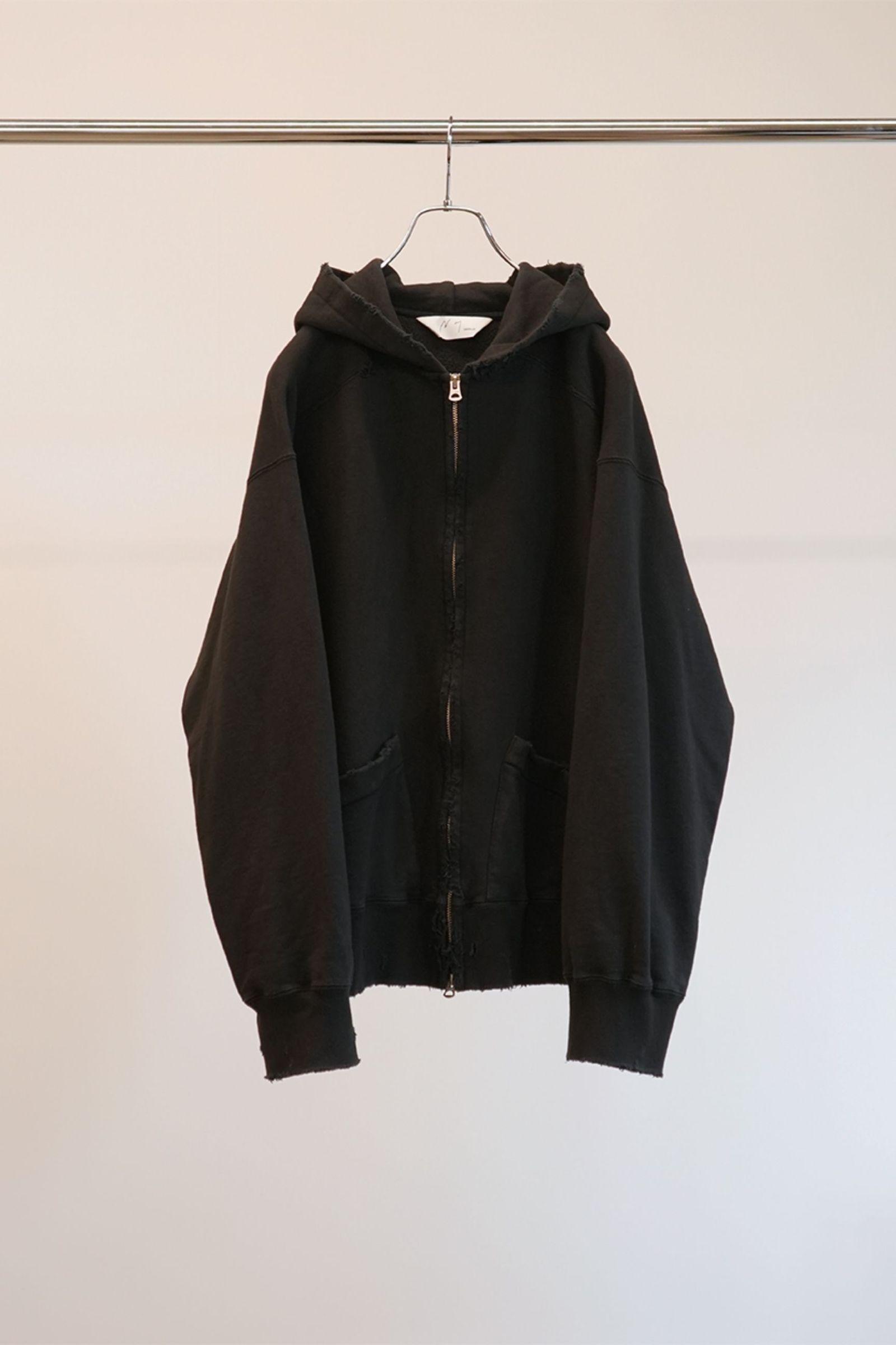 ANCELLM - ZIPUP HOODIE | BLACK | ジップアップフーディー | NapsNote