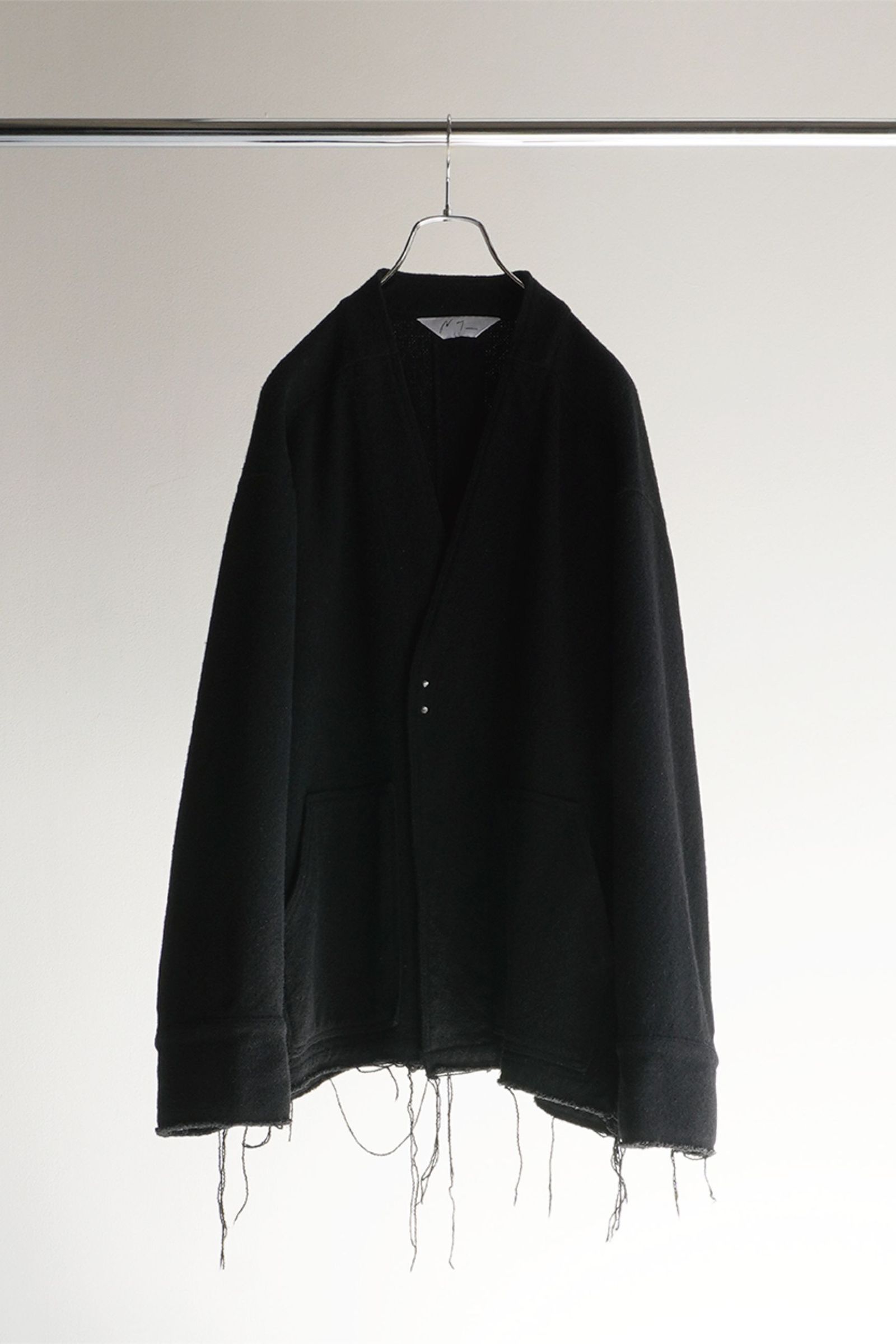 ANCELLM - W/S COLLARLESS JACKET/BLACK | NapsNote