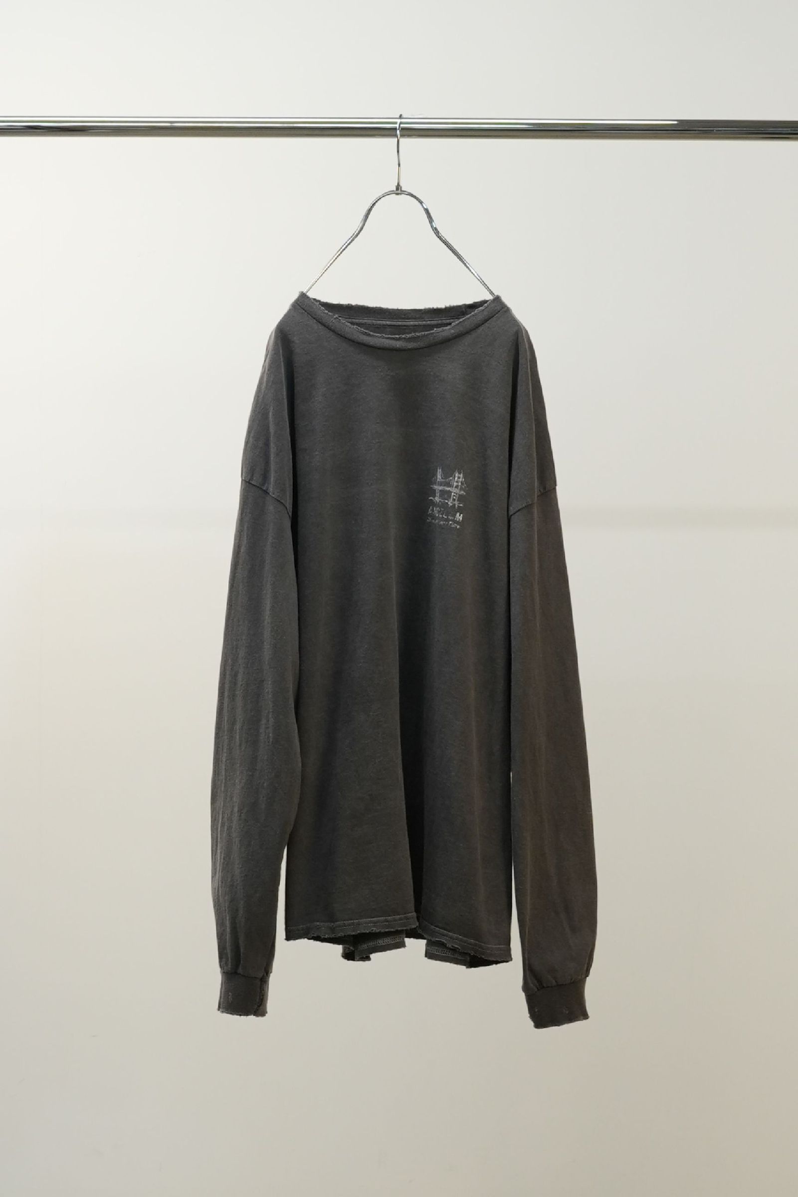 ANCELLM - BRIDGE L/S T-SHIRT | BLACK | カットソー | NapsNote