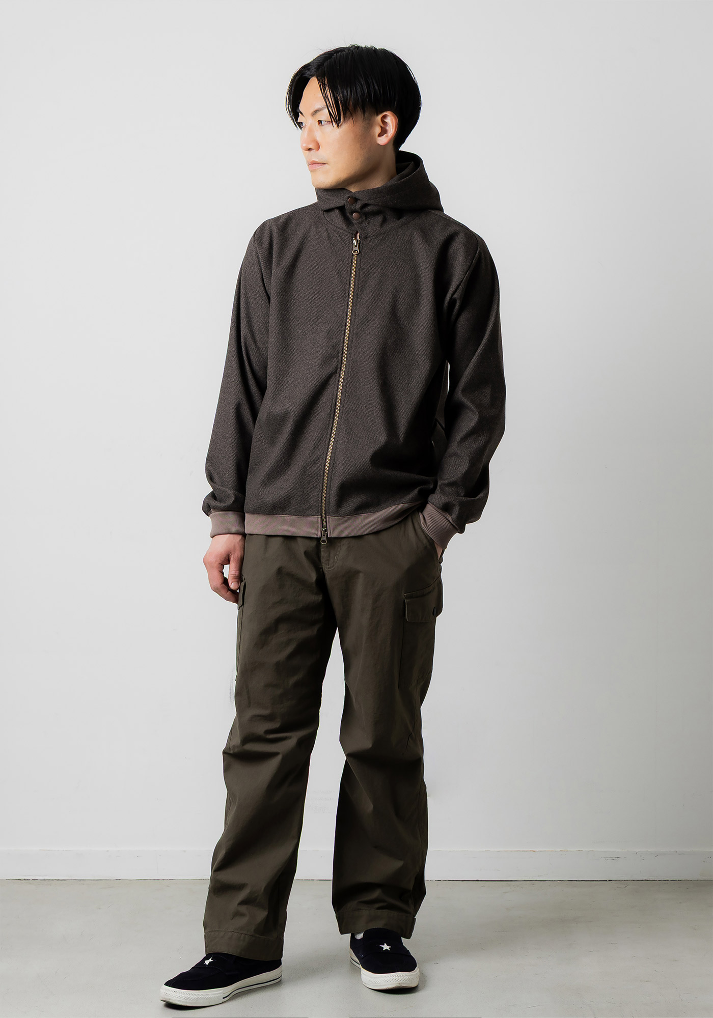 フランネルニットZIPパーカー｜narifuri オンラインストア