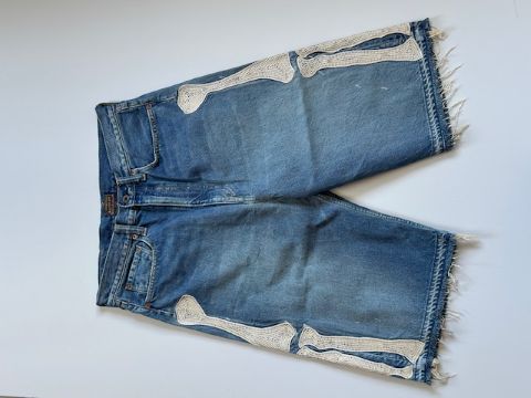 KAPITAL (キャピタル) 14ozデニム 5P ショートパンツ（ボーン刺繍）PRO