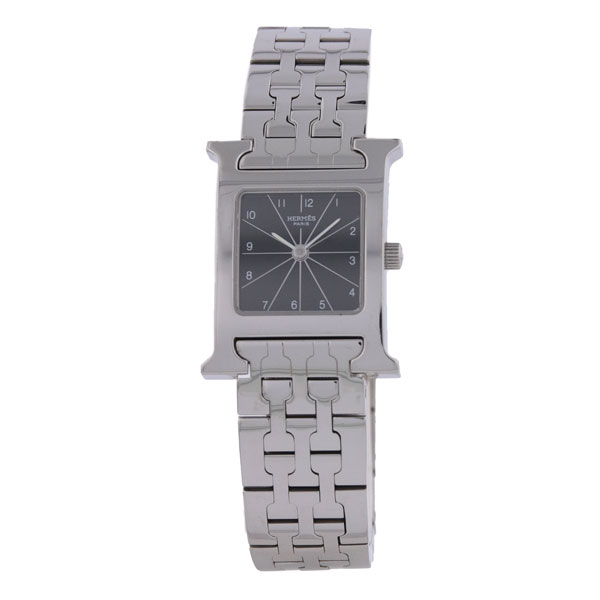 HERMES ヴィンテージ エルメス Hウォッチ クォーツ 中古 レディース