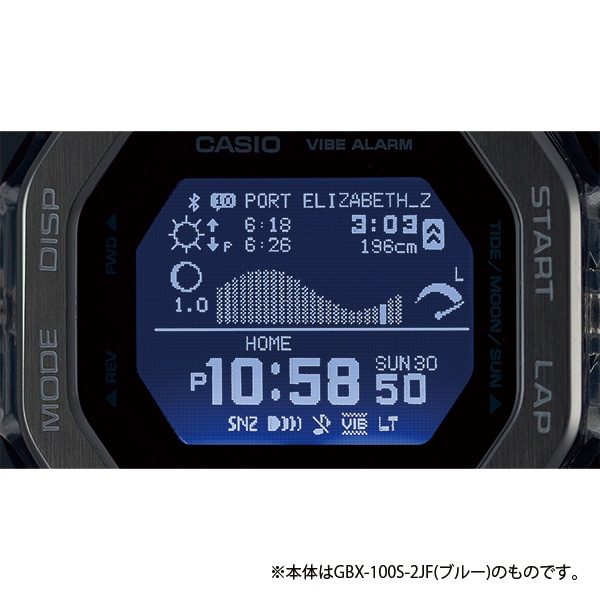 G-SHOCK G-LIDE GBX-100S-1JF Bluetooth クォーツ メンズ(ブラック): G