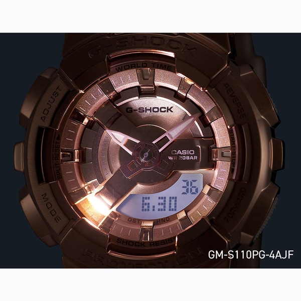 G-SHOCK GM-S110PG-4AJF クォーツ ユニセックス メタルカバード(ピンク
