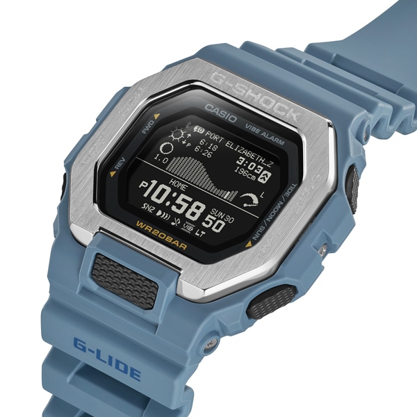 G-SHOCK G-LIDE GBX-100-2AJF Bluetooth クォーツ メンズ(ライトブルー