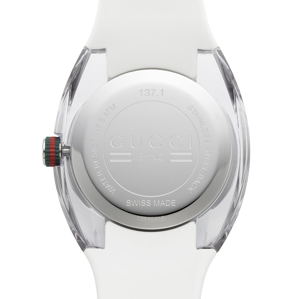 GUCCI グッチ SYNC シンク YA137102A クォーツ メンズ(ホワイト