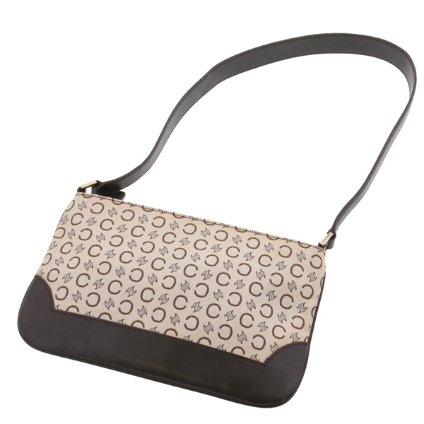 CELINE セリーヌ Cマカダムハンドバッグ 中古(ブラウン): VINTAGE