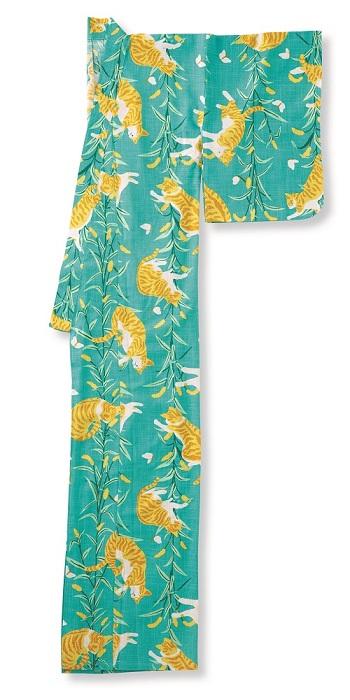 ねこじゃらしの草原で遊ぶ、茶トラ猫さんの浴衣が登場！│フェリシモ猫部