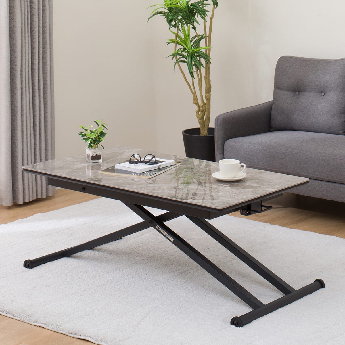 昇降式センターテーブル(TJ01 セラミック BE) | ニトリネット【公式