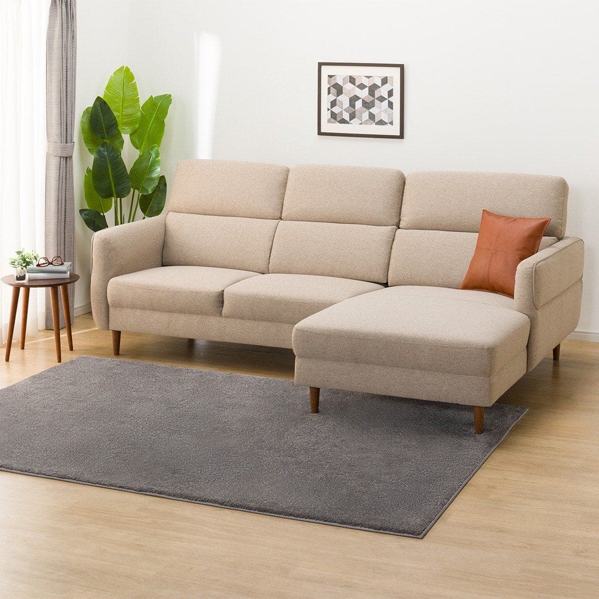 カウチソファ 布張りタイプ (KK026 左カウチ BE) | ニトリネット【公式