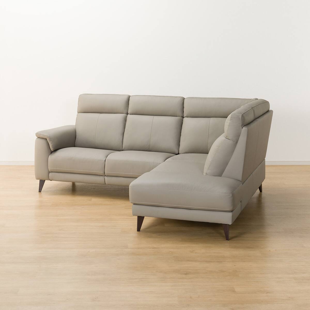 コーナーソファ 本革(一部合成皮革)タイプ(LB07 左コーナー MO