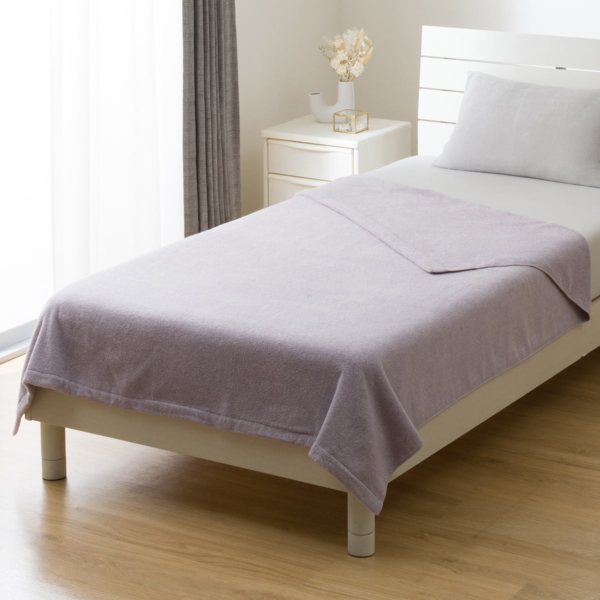 タオルケット シングル(Dリッチ S25 パープル) | ニトリネット【公式