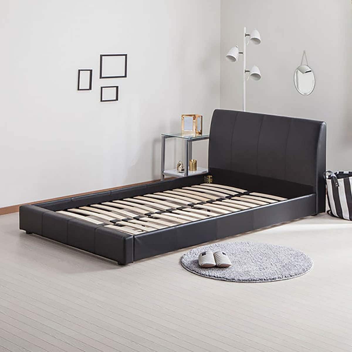 すのこダブルベッドフレーム(バッソ/BK) | ニトリネット【公式】 家具