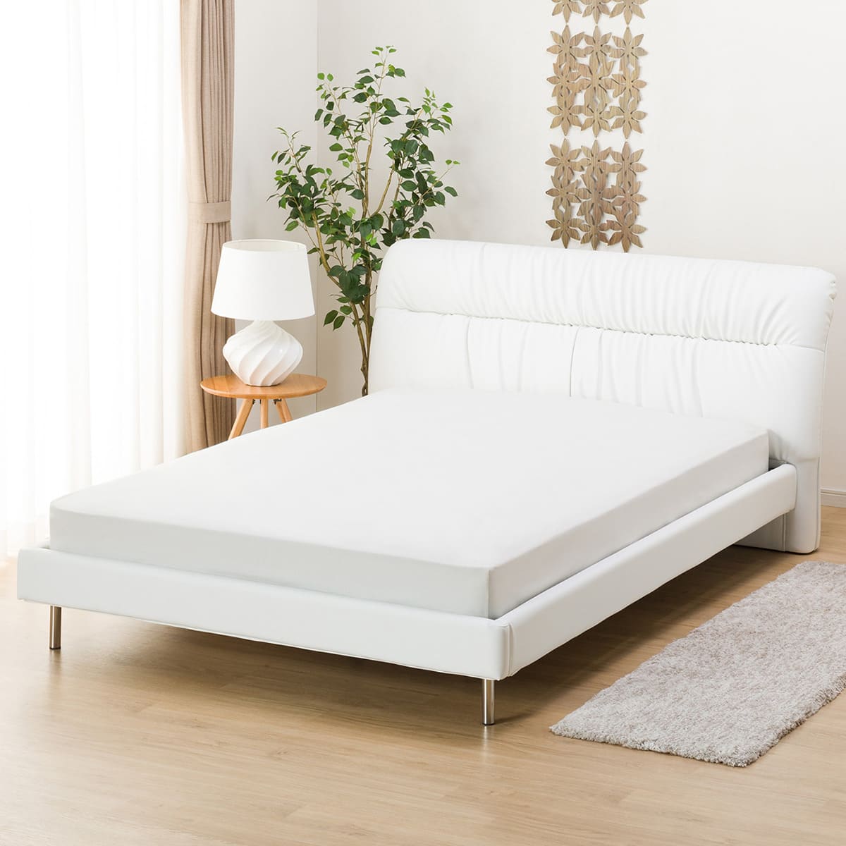 すのこダブルベッドフレーム(サラス/WH) | ニトリネット【公式】 家具