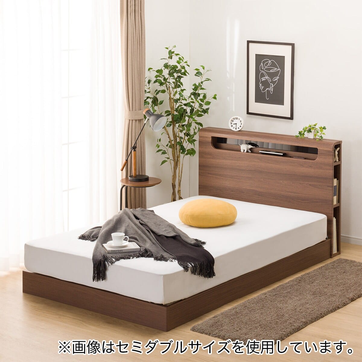 クイーンベッドフレーム(EB-003 MBR LEG/LOW) | ニトリネット【公式