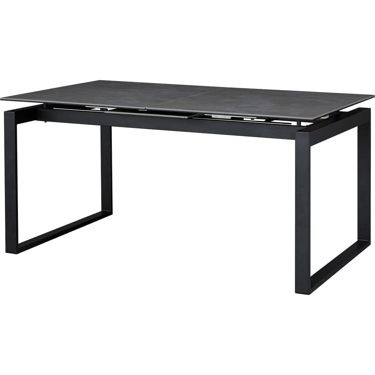 セラミックEXT伸長式ダイニングテーブル(セーラル W150/190D90 GY