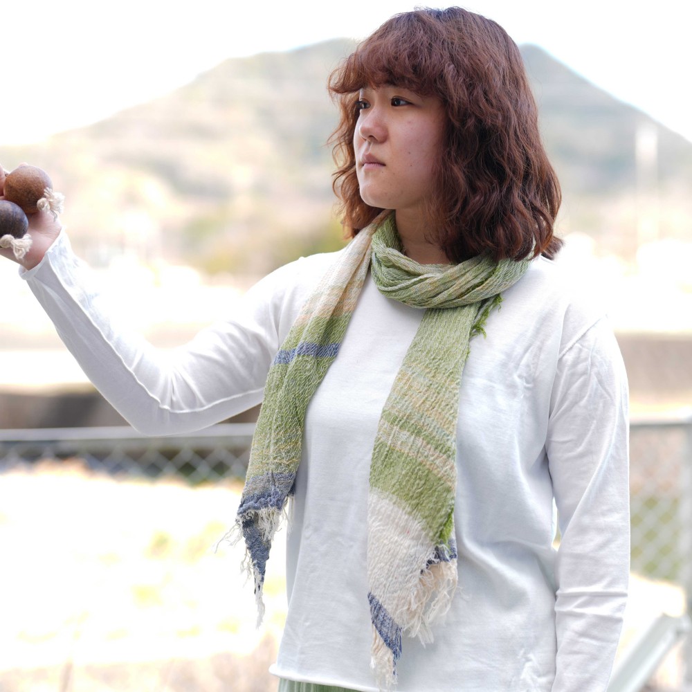 roots shawl MIDDLE | tamaki niime